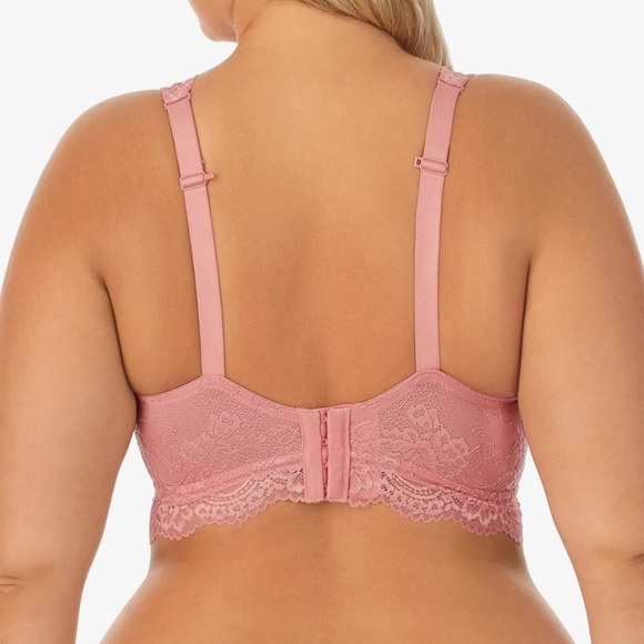 DREAMFIT Full Coverage Wireless Lace Bralette Adjustable Convertible Size 4X - Picture 3 of 6